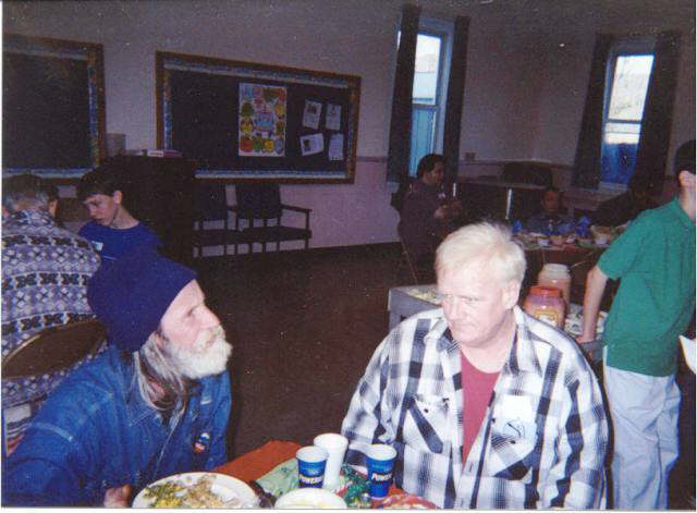 Tom & Guest at Holiday Meal